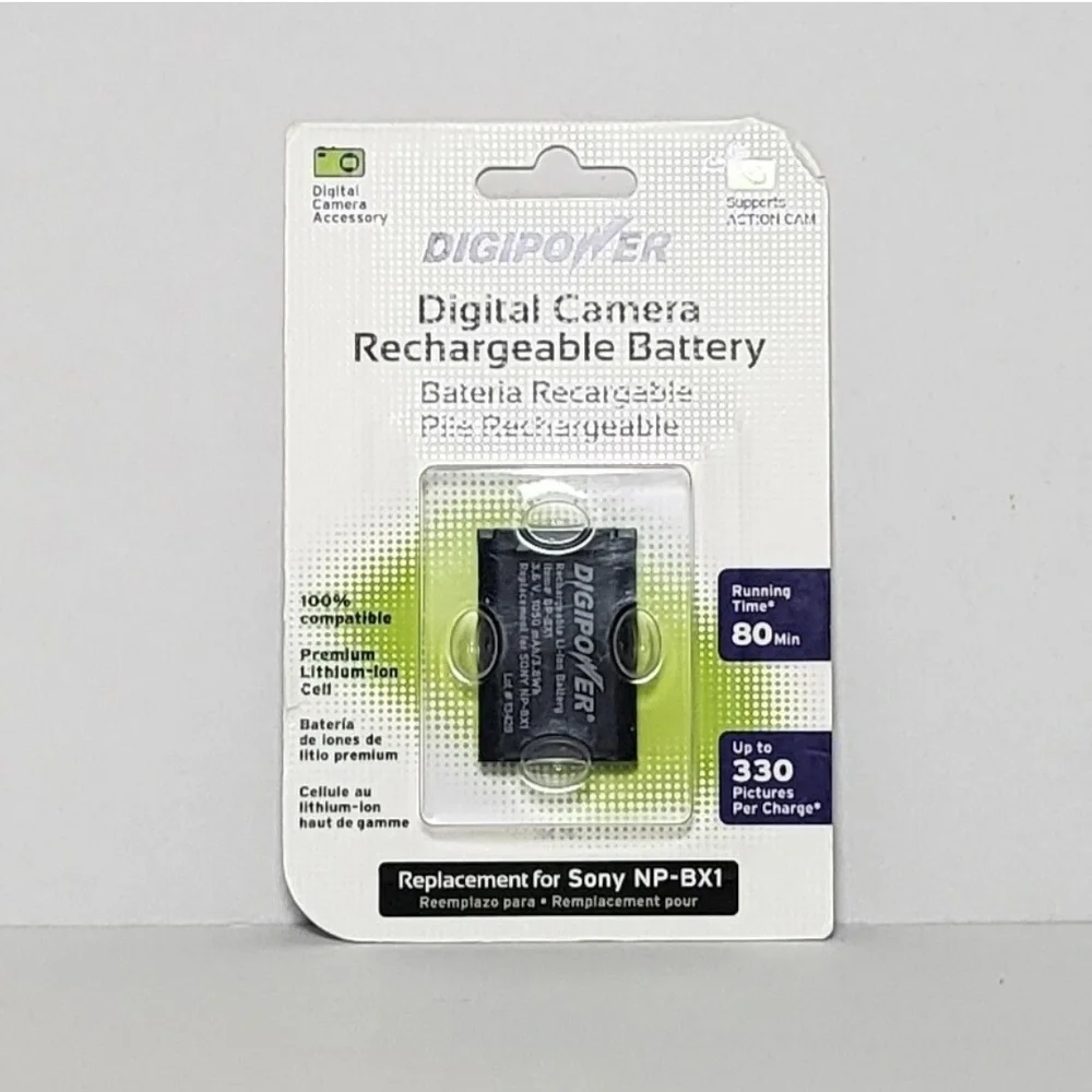 Digipower Digital Camera Rechargeable Battery Replacement for Sony NP-BX1
